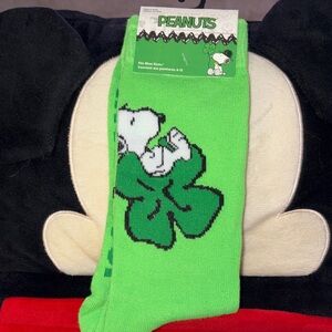 3/$18 bundle Peanuts  Snoopy ST Patrick’s day socks